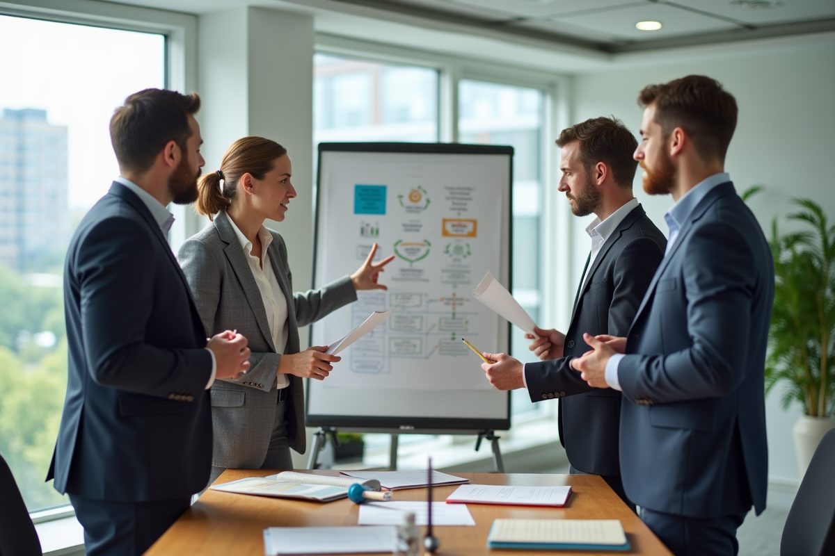 Formateurs adultes en atelier collaboratif