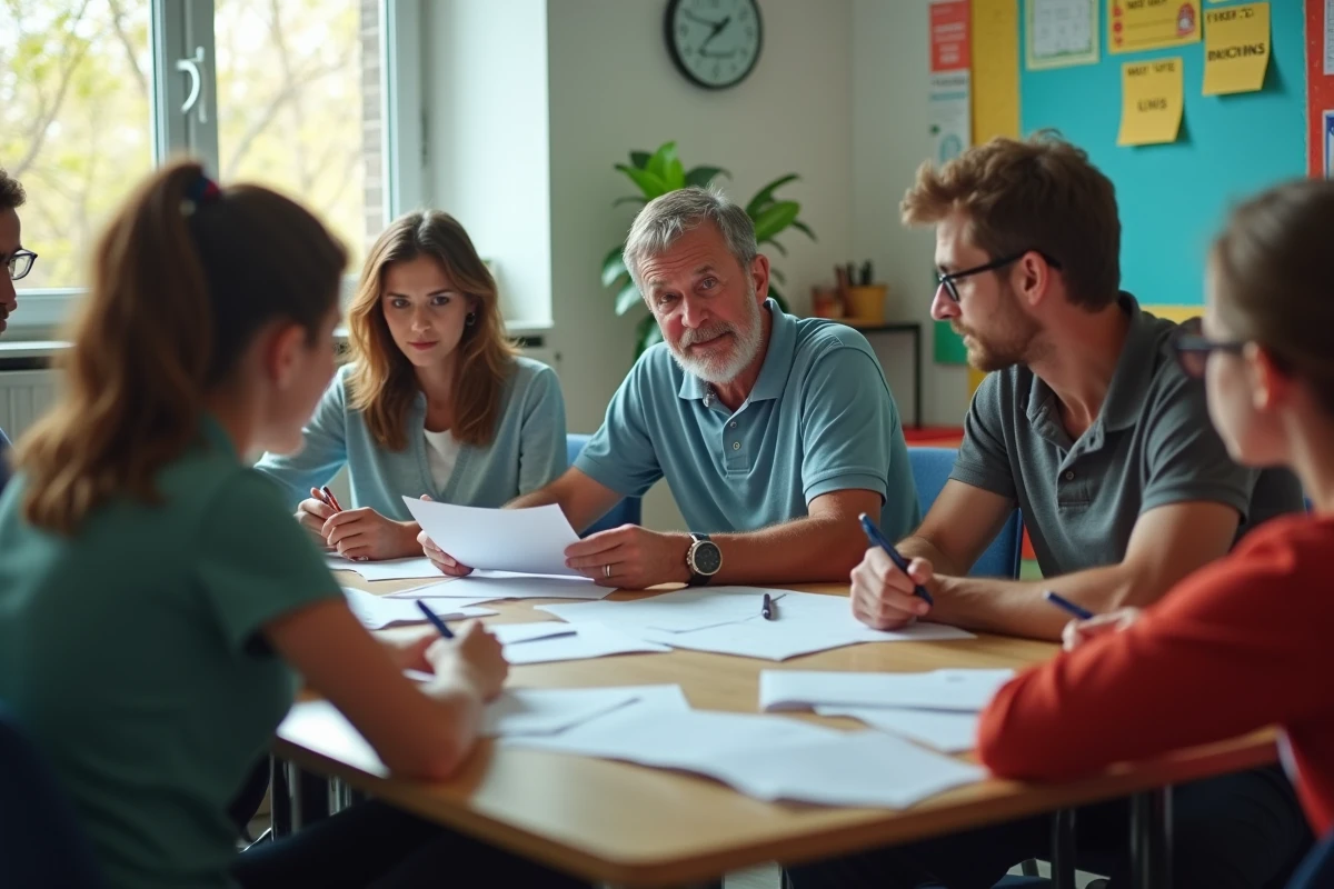 Groupe de parents lors d